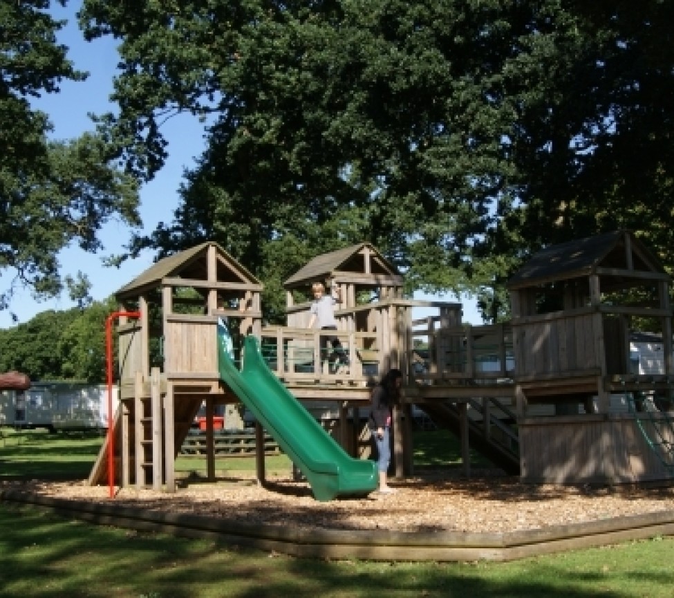 adventure playground at Cheverton Copse Holiday Park