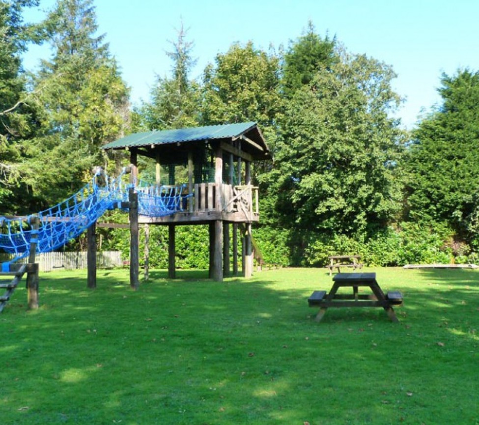 outdoor kids play area at Eden Valley Holiday park