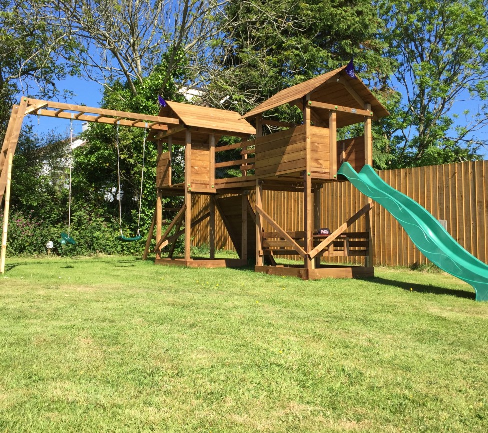 adventure playground for kids at St Day Holiday Park
