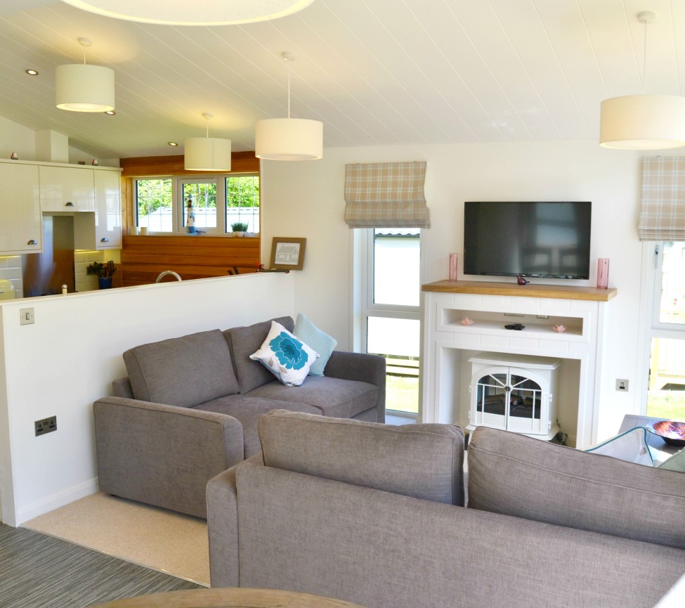 inside Hele Valley Holiday Park luxury lodges