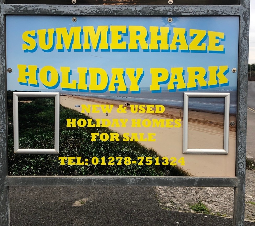 enterance to Summerhaze Holiday Park