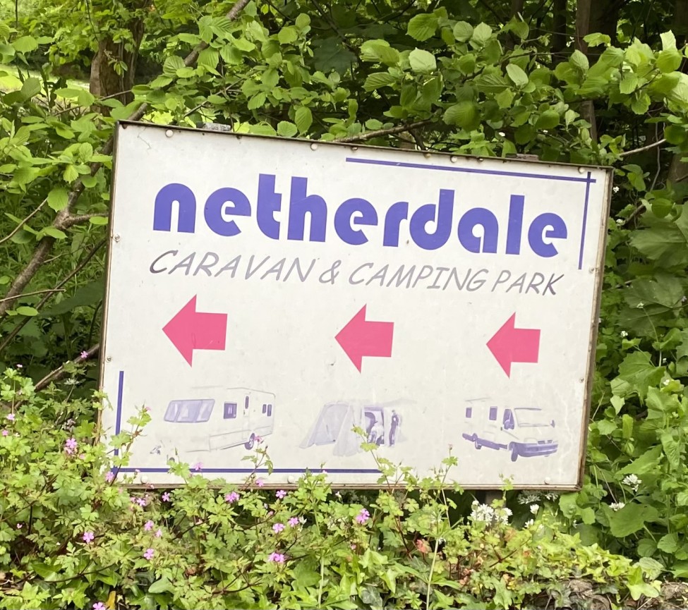 Netherdale Caravan & Camping Park enterance to the park