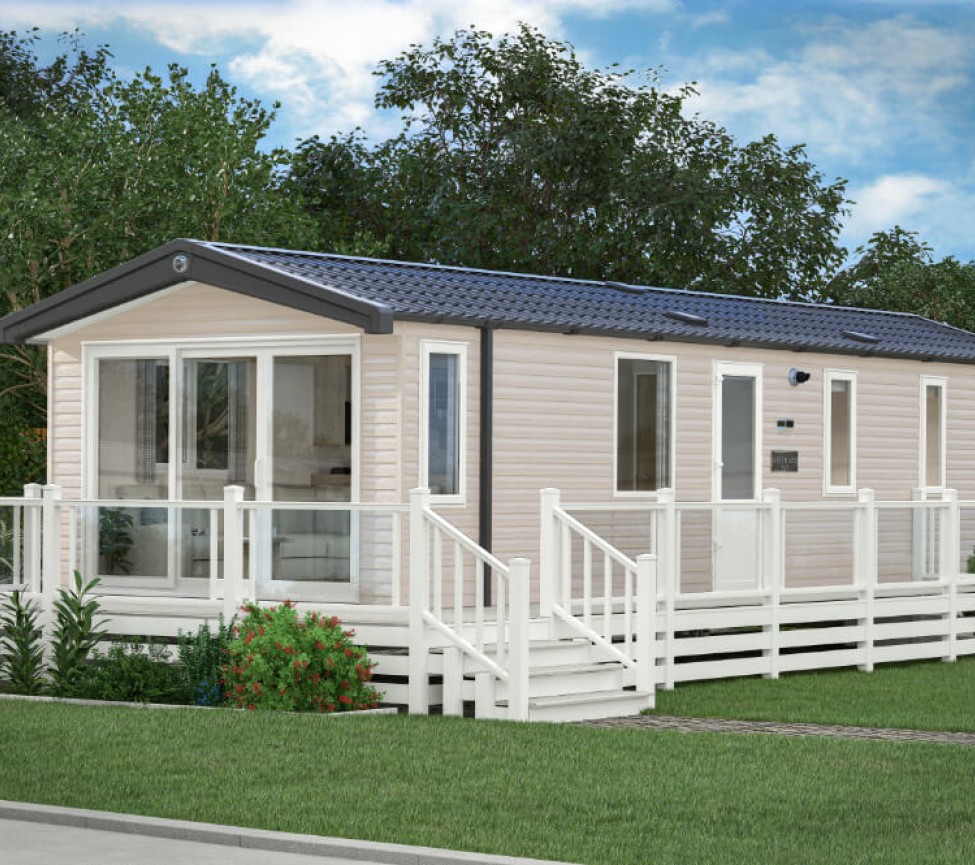 Outside view of the 2024 Swift Ardennes static caravan