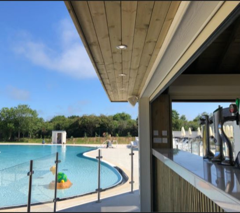 view of the stunning outdoor pool at Monkey Tree Holiday Park