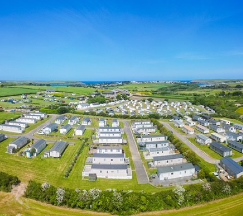 view of Trewiston Farm Caravan Park near Wadebridge