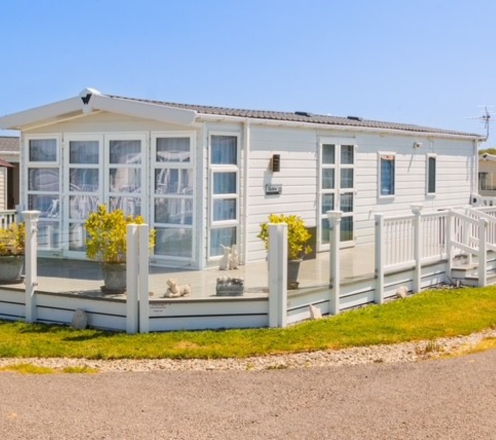 picture of a static caravan at Trewiston Farm Caravan Park