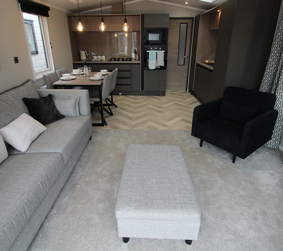 Victory Lakewood Lodge 2026 42 x 13 2 Beds Open-Plan Lounge, Kitchen & Dining Room