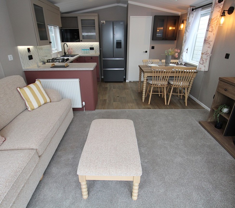 Swift Clermont Lodge 41 x 13 2 Beds Open-Plan Lounge, Kitchen & Dining Room