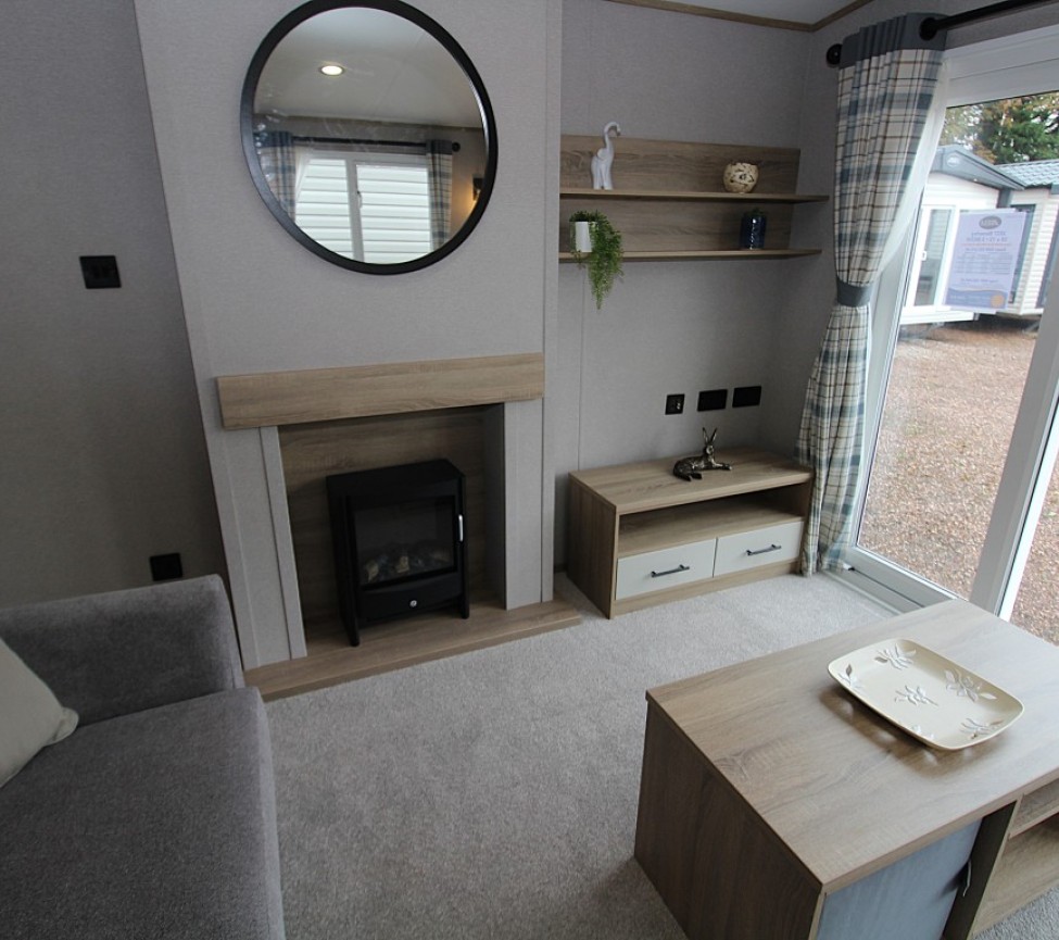 ABI Beverley 2027 39 x 12 2 Beds Lounge Feature Fireplace