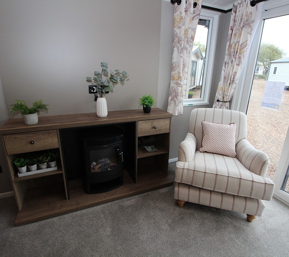 Swift Clermont 2027 40 x 12 2 Beds Lounge Fireplace With Armchair