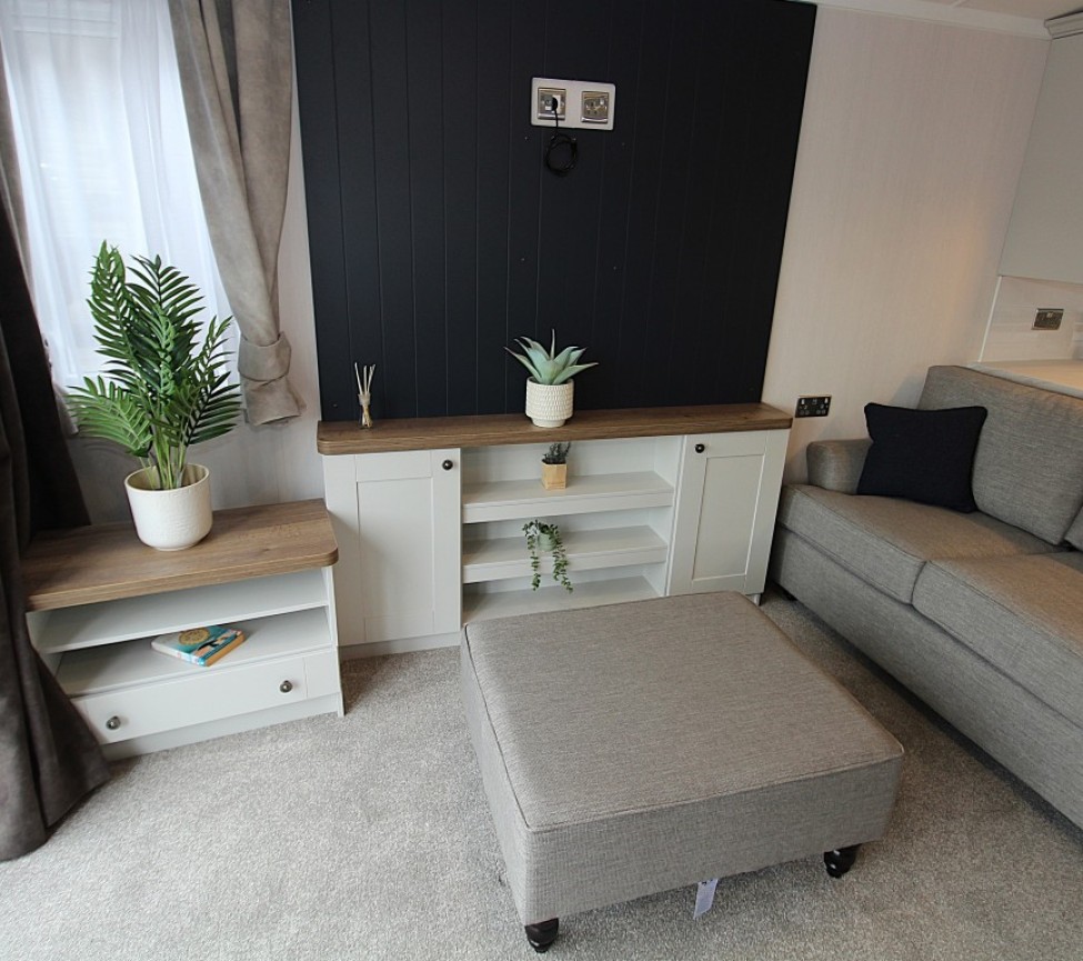 Swift Marguax 38 x 12 2 Beds lounge sofa with sofa and fitted TV unit