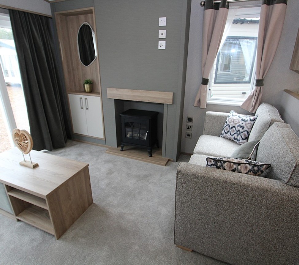 ABI St David 2027 38 x 12 2 Beds Lounge with Feature Fireplace and comfortable Seating