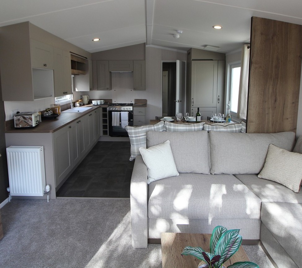 Swift Morlaix ES 2025 40 X 12 3 Beds Open-Plan Lounge, Kitchen & Dining Area