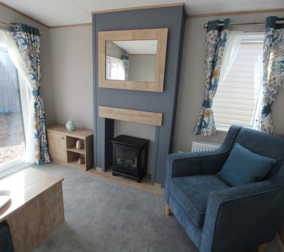 ABI Wimbledon ES 2026 40 X 12 3 Beds Lounge with Feature Fireplace