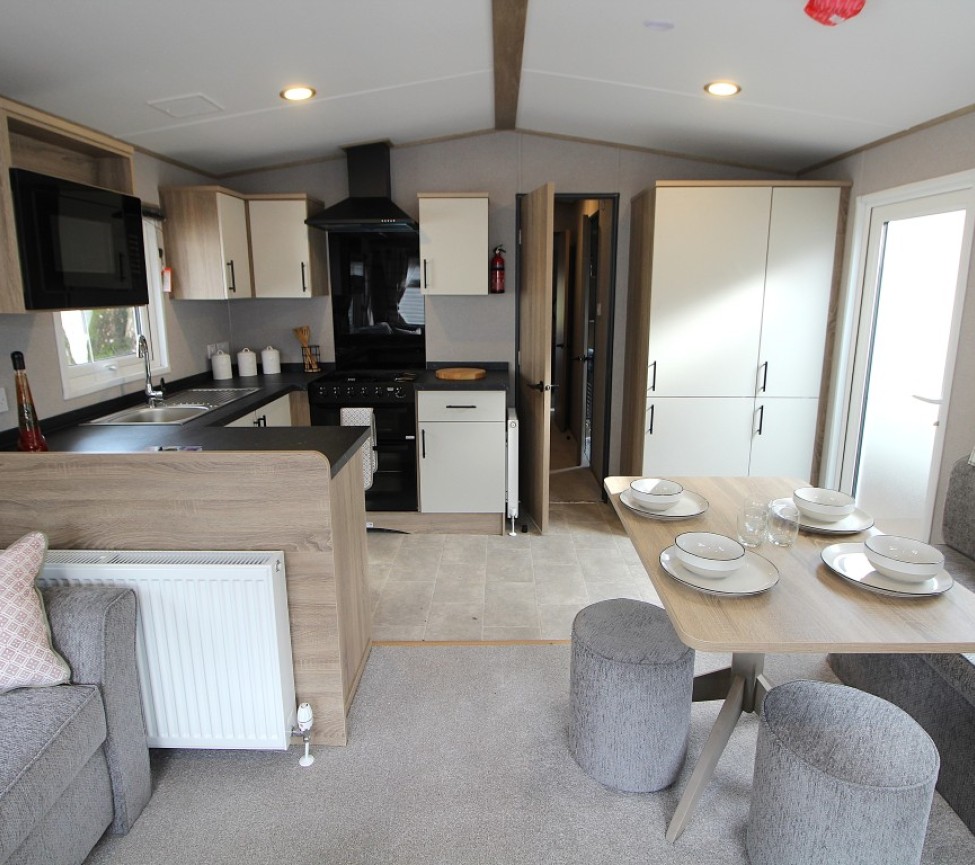 ABI Keswick 32 x 12 2 Beds Open-Plan Lounge, Kitchen & Dining Area
