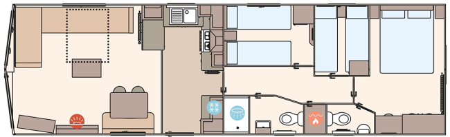 2024 ABI Keswick 39x12 3 Bed floor plan