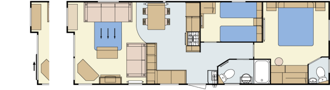 2024 Atlas Debonair 36x12 2 Bed floor plan