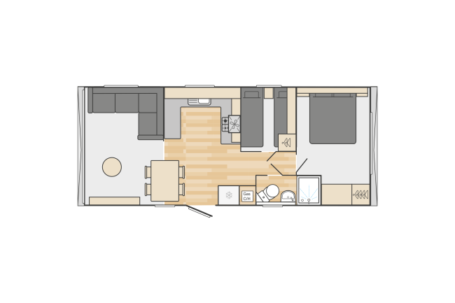 2024 Swift Ardennes Scandi 28x12 2 bed floor plan