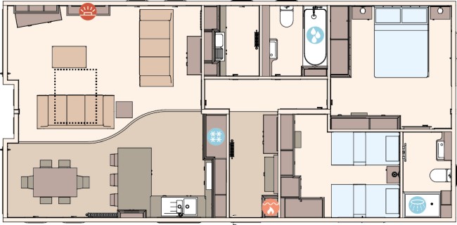 2024 ABI Harrogate 41x20 2 bed floor plan