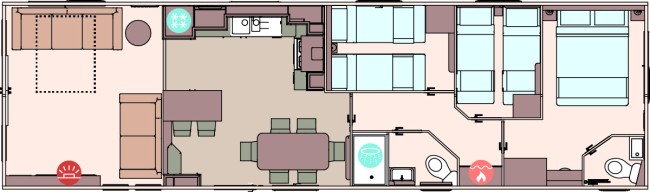 2024 ABI Ingleton 41x12 3 bed Floor Plan