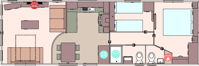 2024 ABI St David 37x12 2 bed Floor Plan