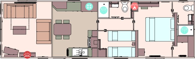 2024 ABI Windermere 40x12 2 bed Floor Plan