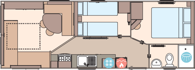 2026 ABI Coworth 28x10 2 Bed Floor Plan
