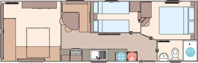 2026 ABI Coworth 32x10 2 Bed Floor Plan