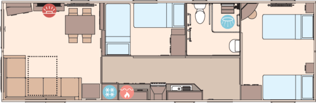 2026 ABI Derwent 38 x 12 2 Bed Floor Plan