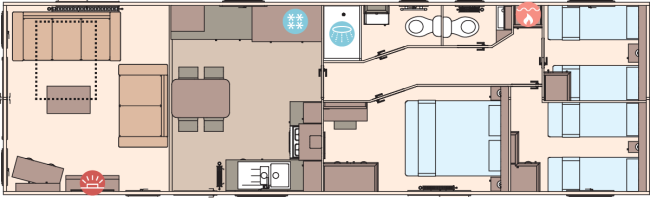 2026 ABI Windermere 40 x 12 3 Bed Floor Plan