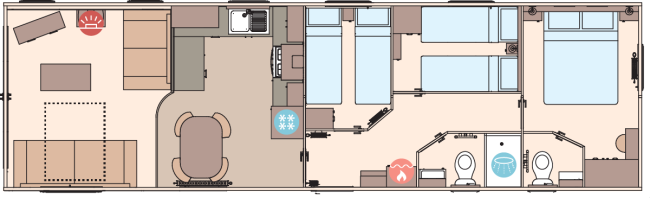 2026 ABI St David 40 x 12 - 3 Bed Floor Plan