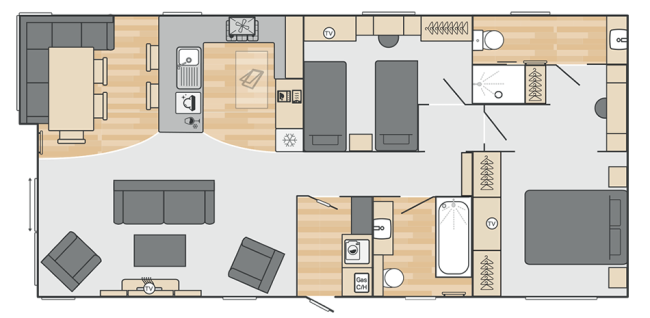 2026 Swift Toronto Lodge 43 x 20 2 Bed Country