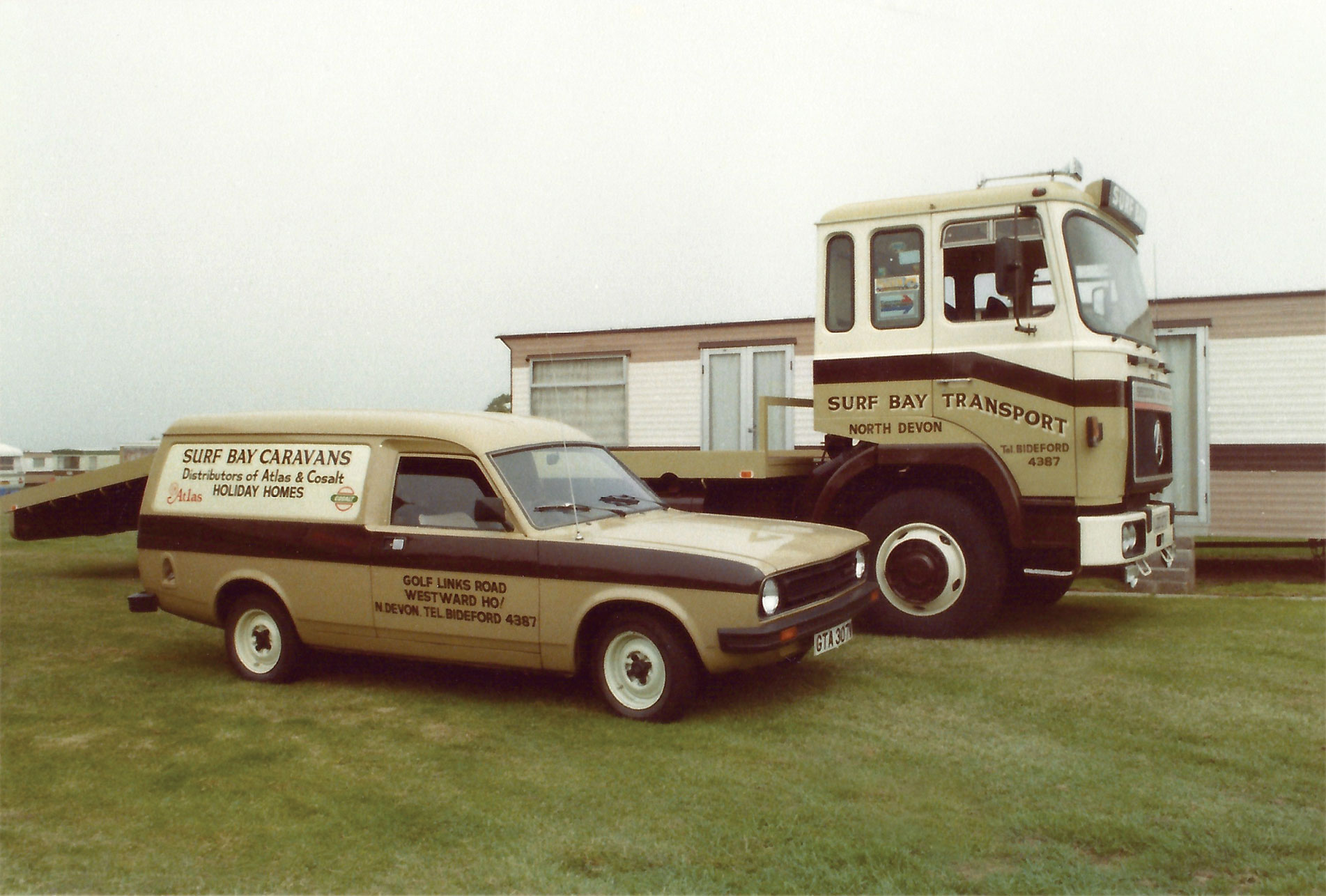 caravan transporter in the 1970s