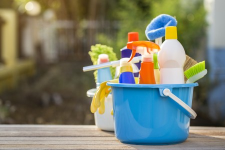 spring cleaning a caravan