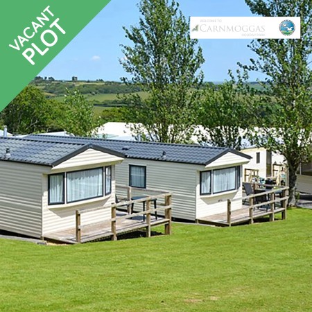 Vacant Plot At Carnmoggas Caravan Park In Cornwall