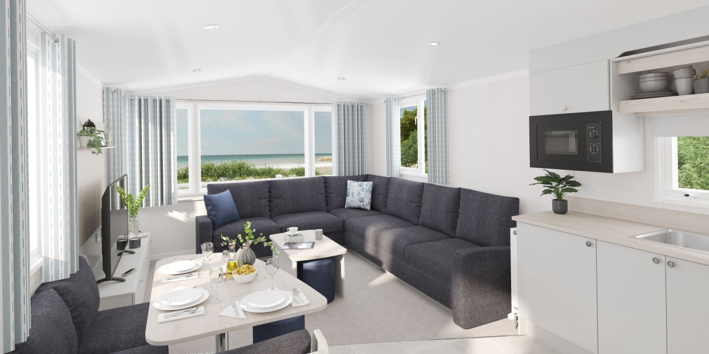 open plan living space in the 2025 Swift Loire