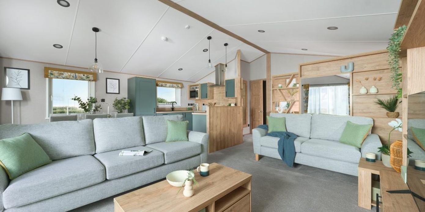 lounge area in the 2025 ABI Kielder Lodge