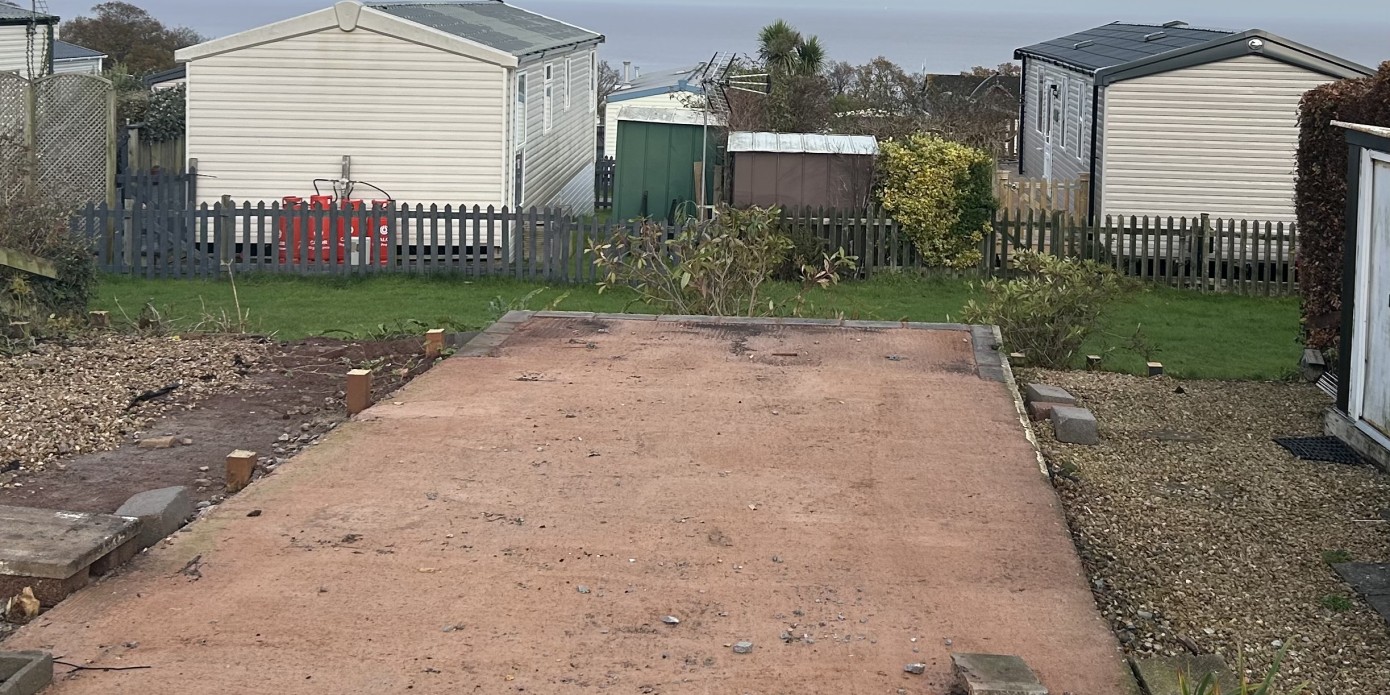 Vacant plot at Home Farm Holiday Centre