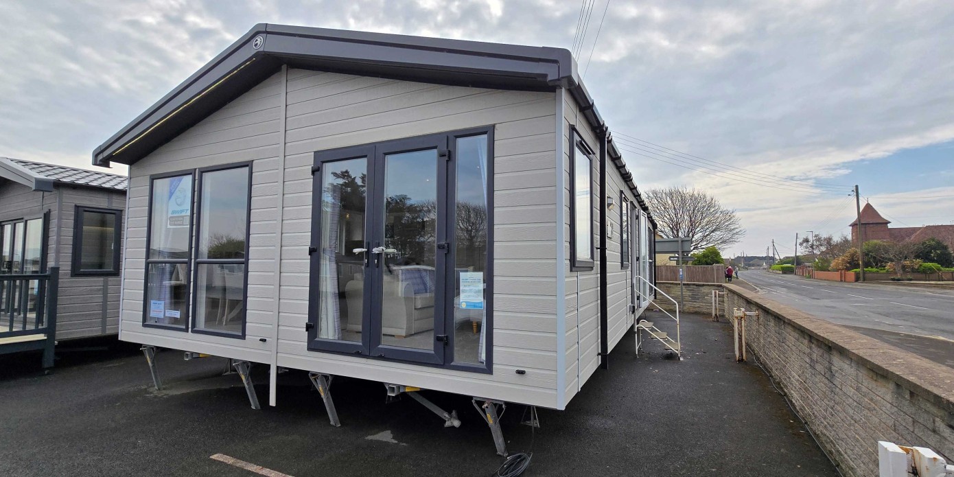 Exterior view of the 2023 Swift Edmonton Lodge 3 Bed