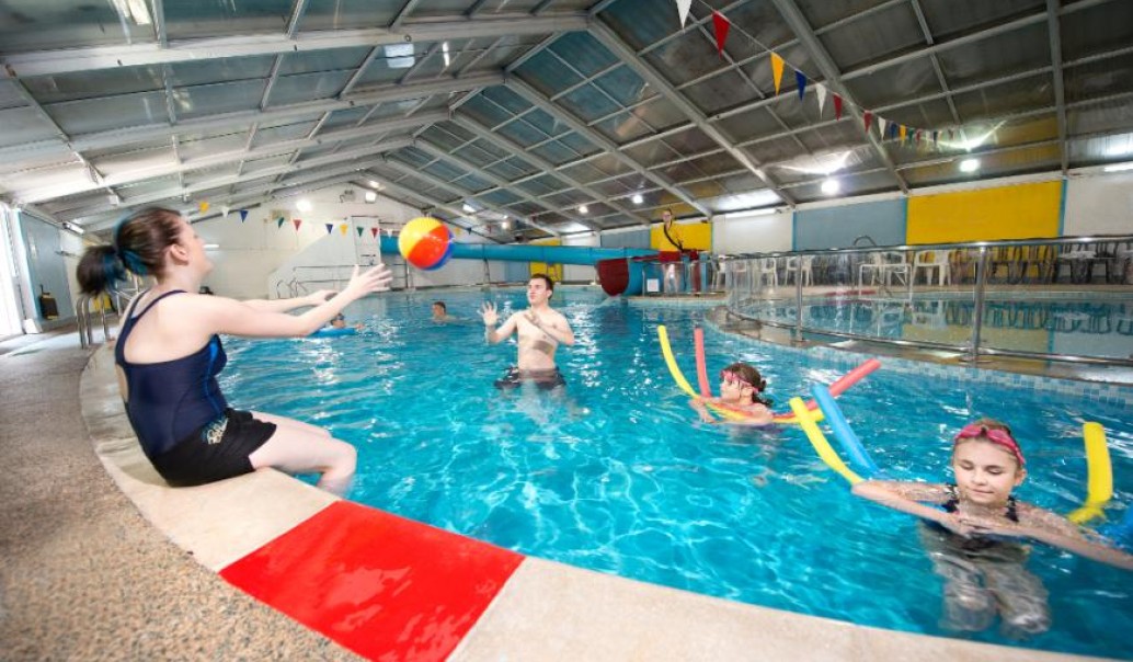 indoor swimming pool at St Ives Holiday Village