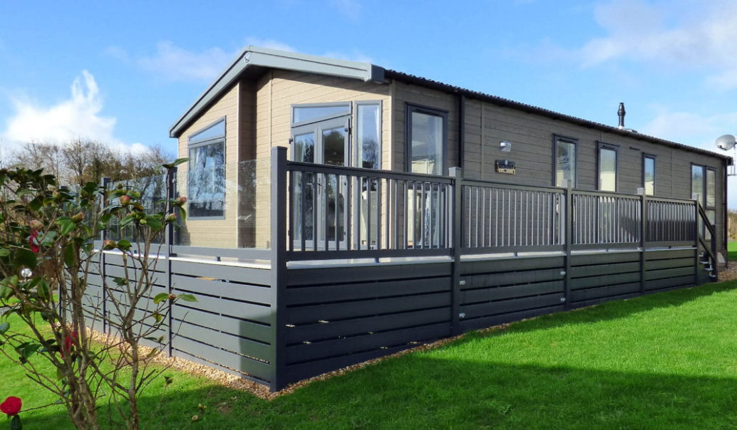 Image of a static caravans exterior