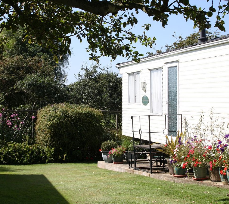 view of a caravan at Brook Lane Caravan Park