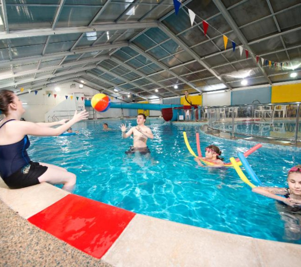 indoor swimming pool at St Ives Holiday Village