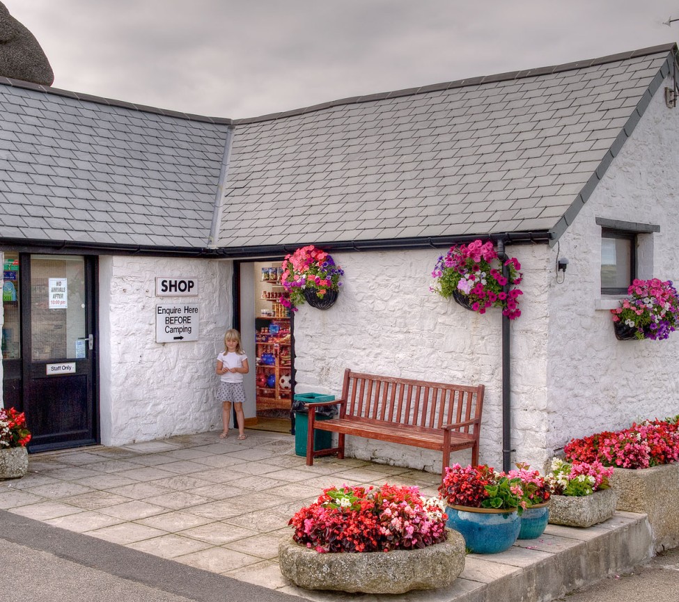 reception area at Upper Lynstone Caravan and Camping Park