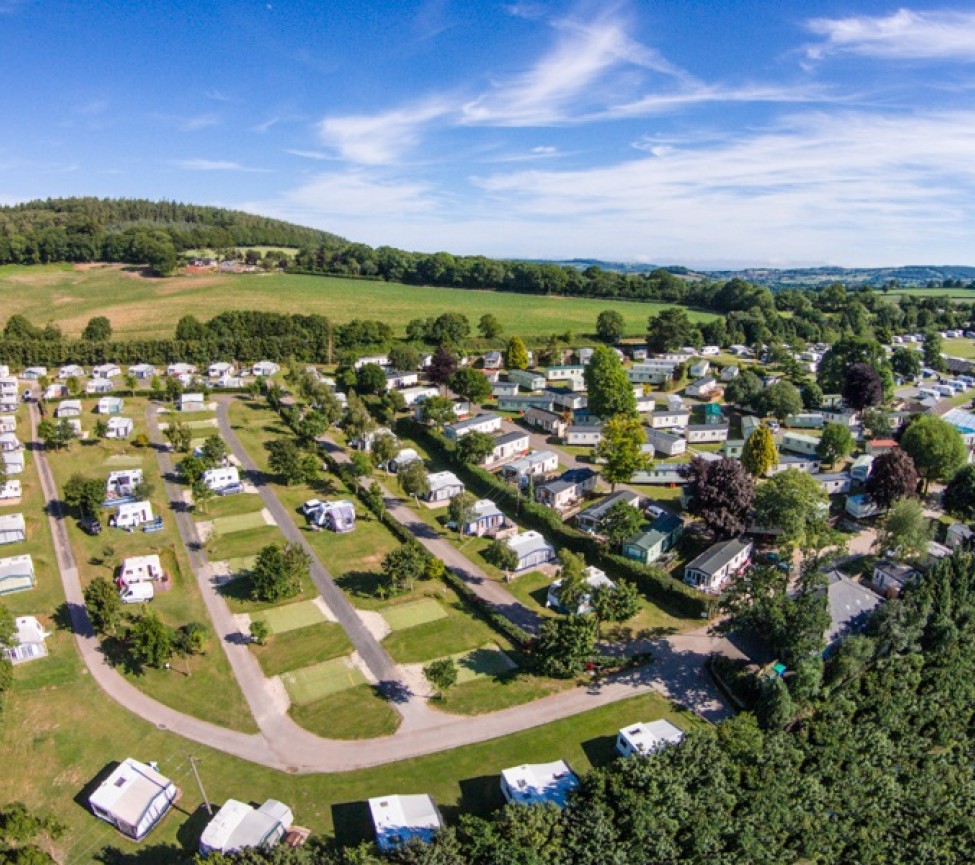 Andrewshayes Caravan Park in Axminster, Devon