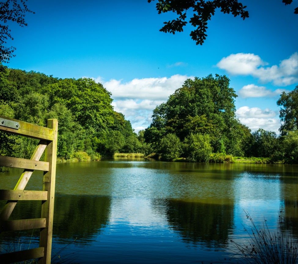 The lake at Lakeview Manor holiday park