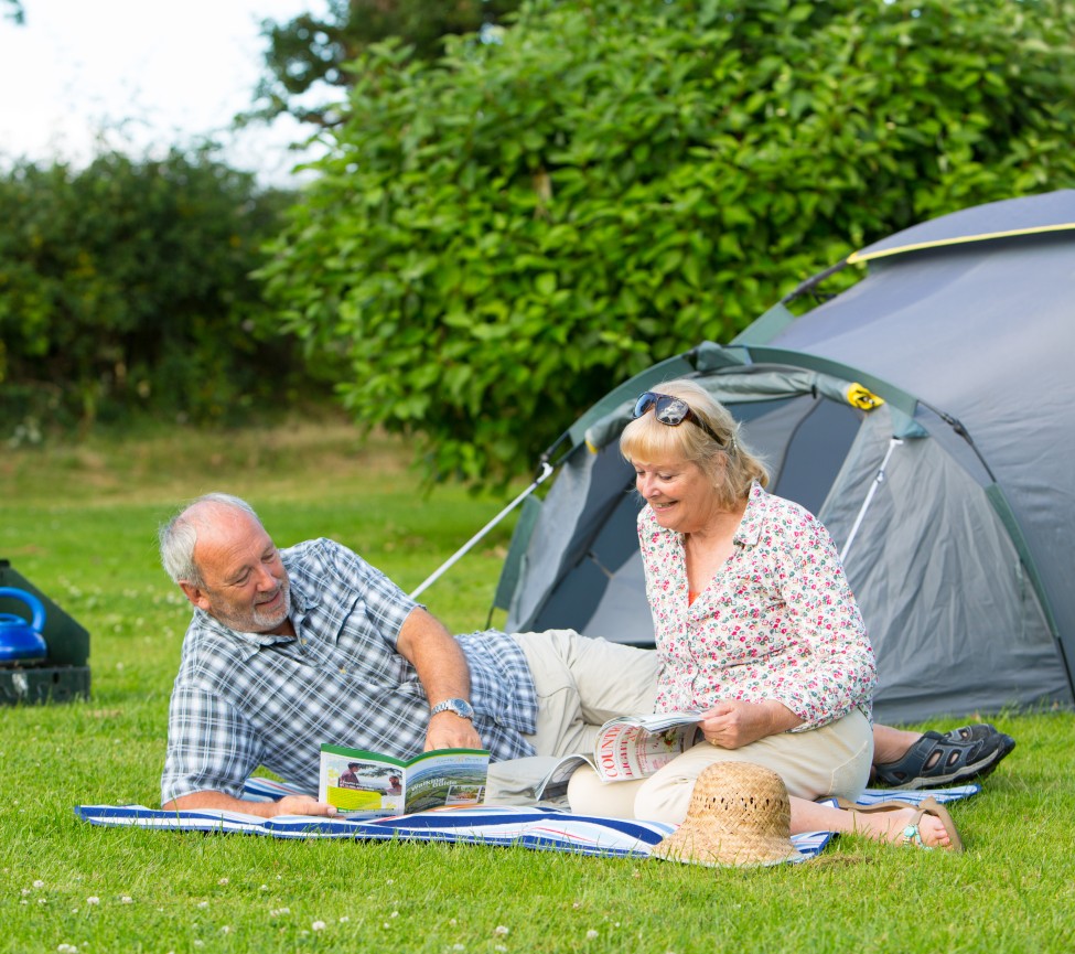 Camping at Castle Brake Holiday Park