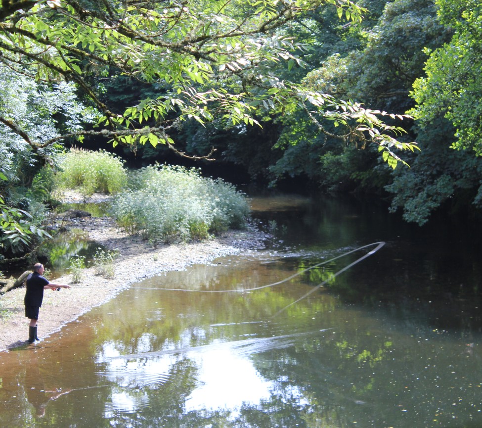 messing about in the river on holiday in Cornwall