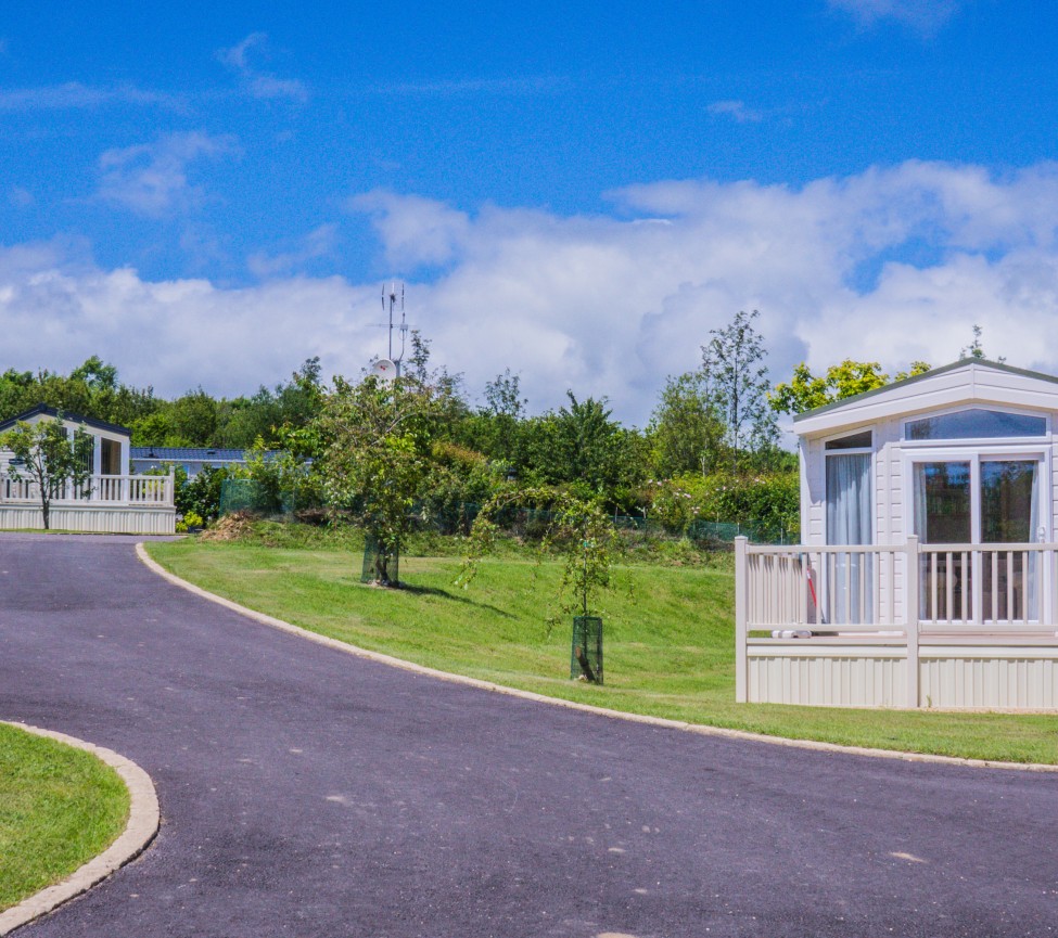 view of the grounds at  Monkton Wyld Caravan Park