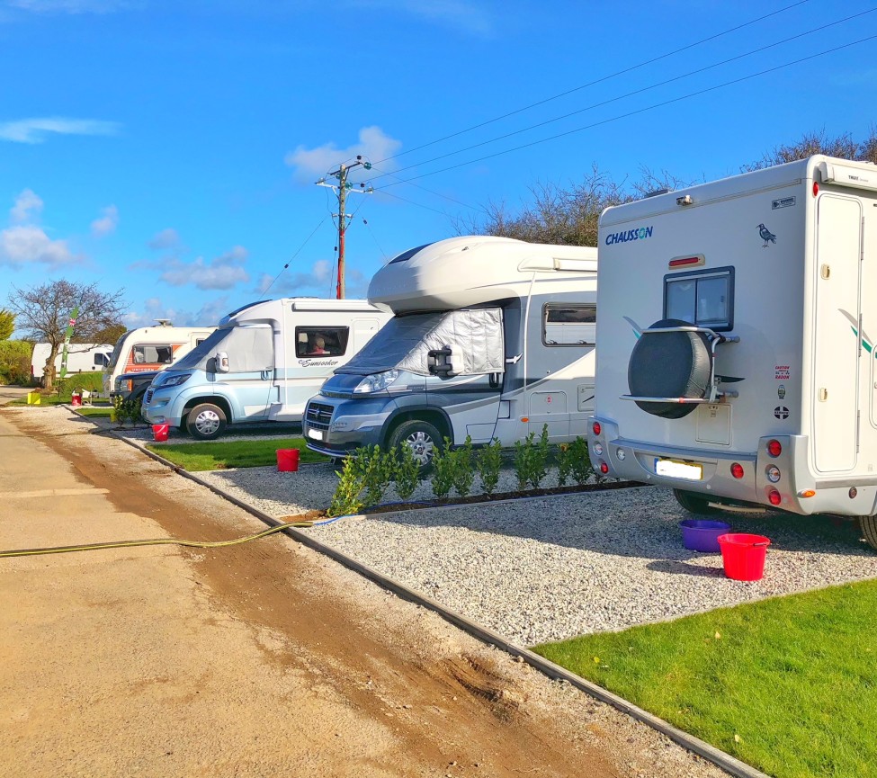 touring park area at Perran Quay Touring Park